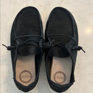 Hey Dude Wendy Black Slip-On Loafers